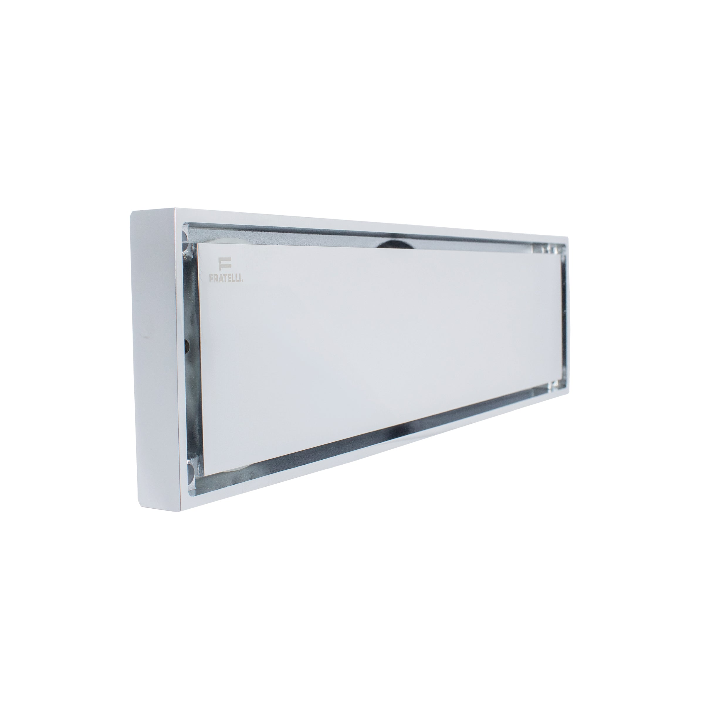 Sumidero Reversible De Bronce Cromado 12"- Fratelli Premium